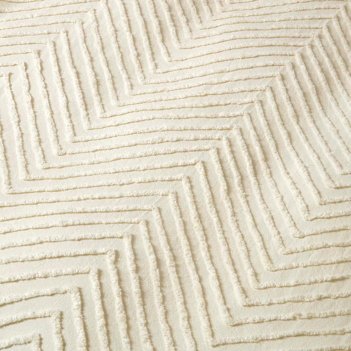 BETTWÄSCHE Perkal getuftet - Weiß, Textil (260/220cm) - Homescapes