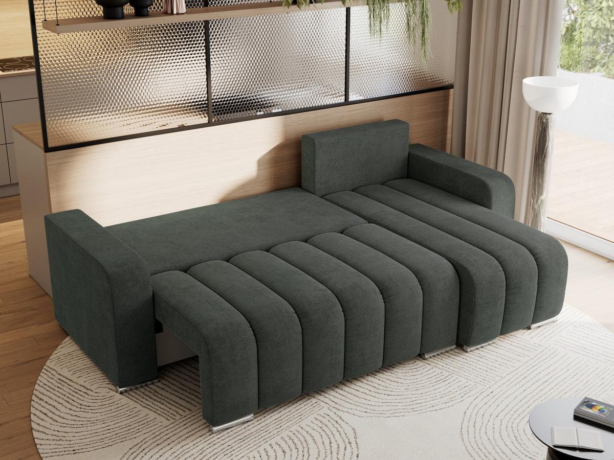 ECKSOFA KIRASSO L Dunkelgrau Stukture - Dunkelgrau/Grau, Textil (245/147cm) - MKS