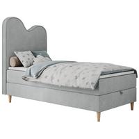 BOXBETT FLOW 90/180 Hellgrau Struktur - H3 - Hellgrau, Holz/Textil (90/180cm) - MKS
