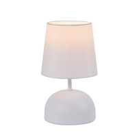 TISCHLAMPE Zola 14/14/24.5 cm - Weiß, Metall (14/14/24.5cm) - ZMH