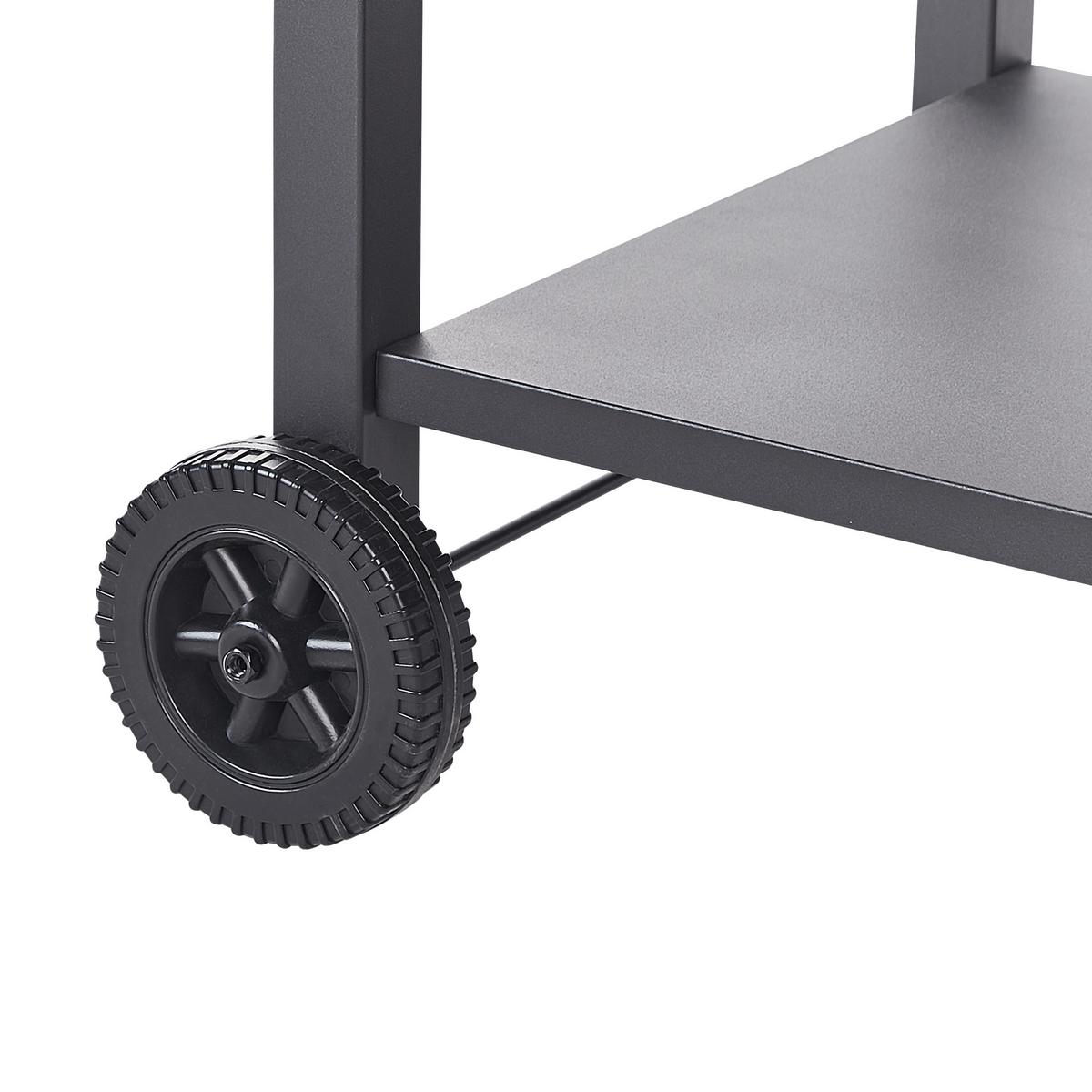 SERVIERWAGEN Schwarz Staletti - Schwarz, Metall (60/83/115cm) - Beliani