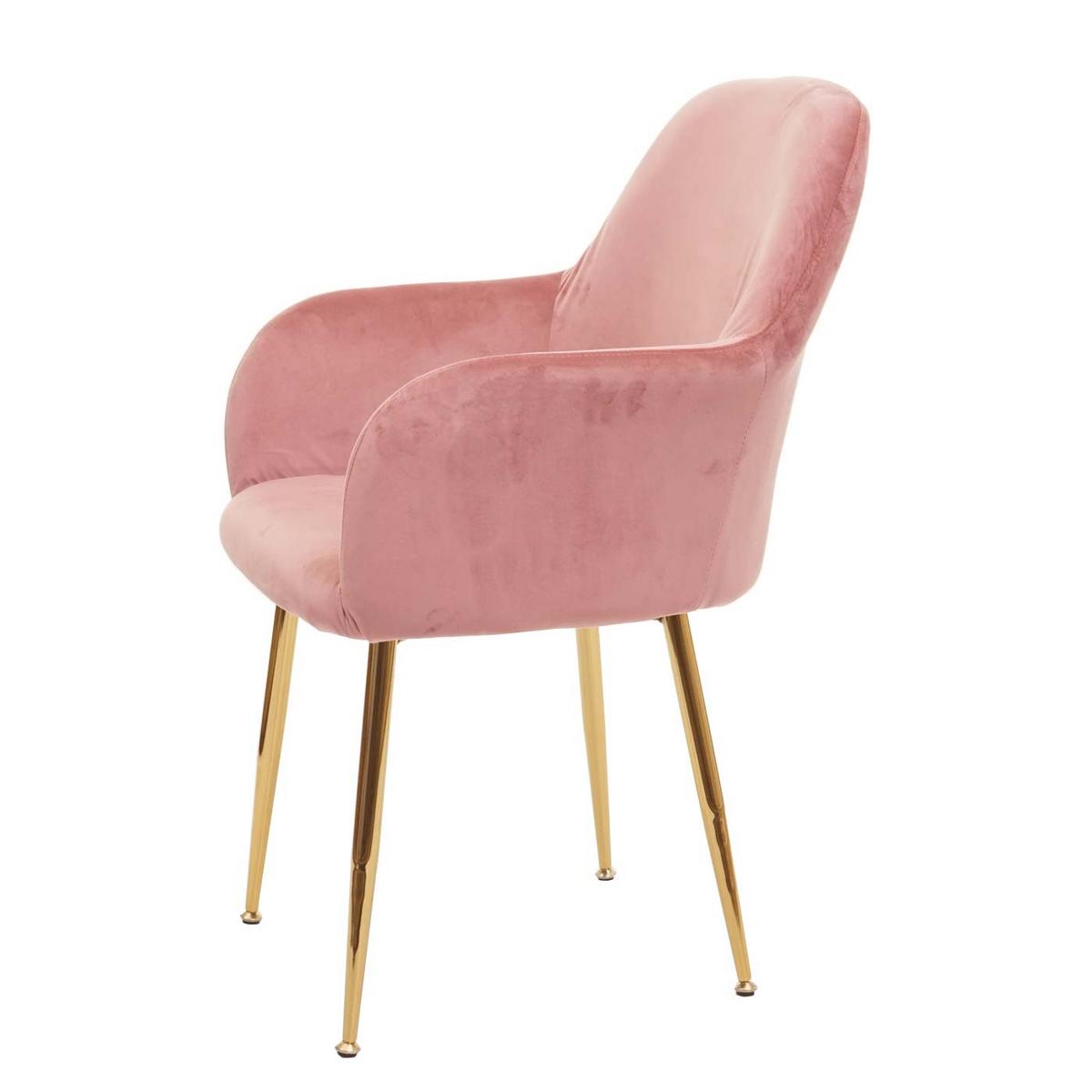 ESSZIMMERSTUHL Altrosa 6er-Set - Altrosa/Rosa, Textil (57/83/57cm) - MCW