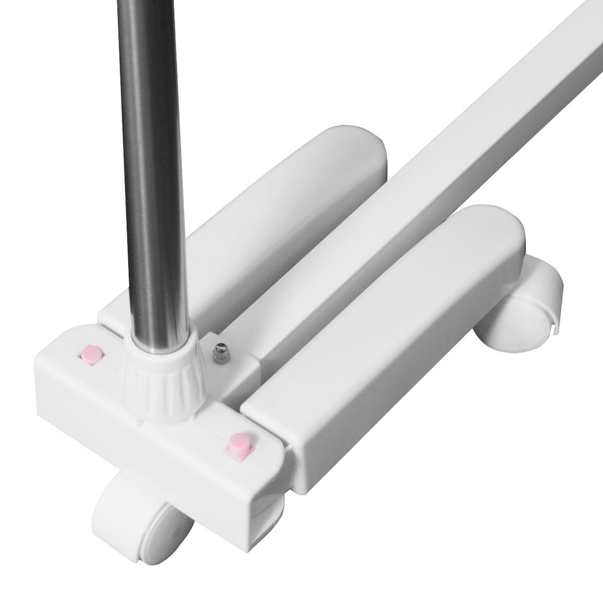 WÄSCHESTÄNDER Kunststoff Edelstahl Weiß - Weiß, Kunststoff (55/154/136.5cm) - HOMCOM