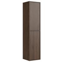 BADEZIMMERSCHRANK Mali mit 2 Türen Walnuss Braun - 38 x 33 x 160 cm - Walnussfarben, Holz (38/170/33cm) - Badplaats