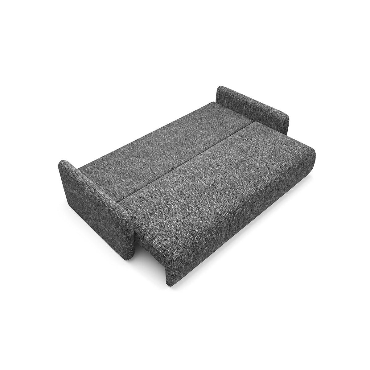 SOFA Lazarus 3 Sitzplätze Dunkelgrau - Grau, Holz (217/86/102cm) - Petits-meubles