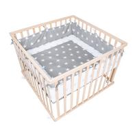 LAUFGITTER 100x100 Little Stars - Naturfarben, Holzwerkstoff (100/72.5/100cm) - Roba