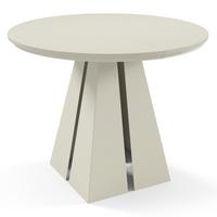 ESSTISCH Fuelo, Runder Tisch mit Ausziehfunktion, 100-180x100 cm, Kaschmir - Kaschmir, Metall (100/100/76cm) - Beautysofa