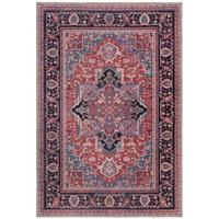 TEPPICH Waschbar HALD, klassisch im Vintage-Stil, Rot, 120 x 170 cm - Rot, Textil (120/170cm) - KADIMA DESIGN