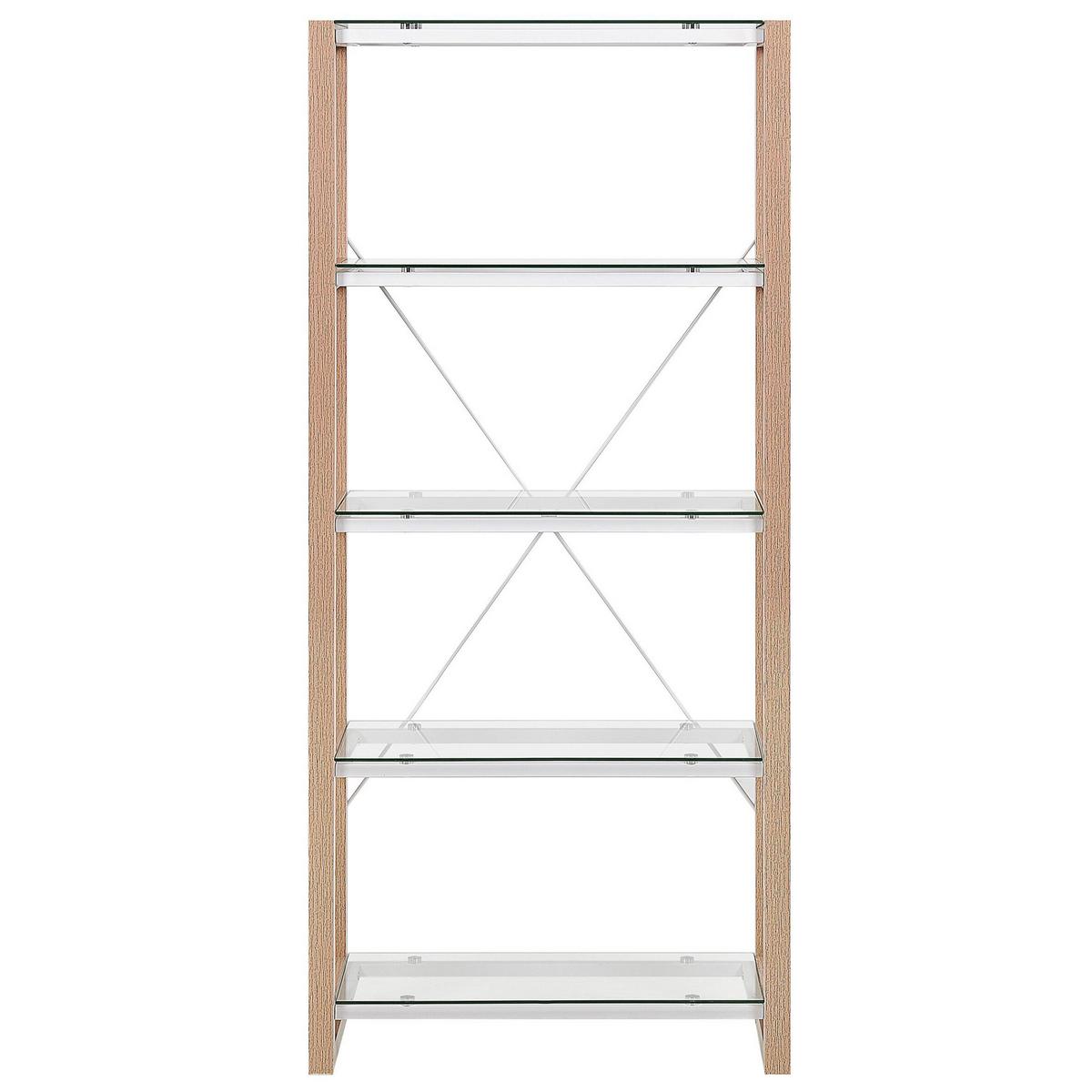 BÜCHERREGAL 4 Fächer Jenks - Weiß, Holzwerkstoff (68/152/30cm) - Beliani