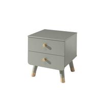 NACHTKOMMODE Kamillah 43x40x45 Nachtkonsole MDF Olive Grün - Grün, Holzwerkstoff (43/45/40cm) - 58aufmkessel
