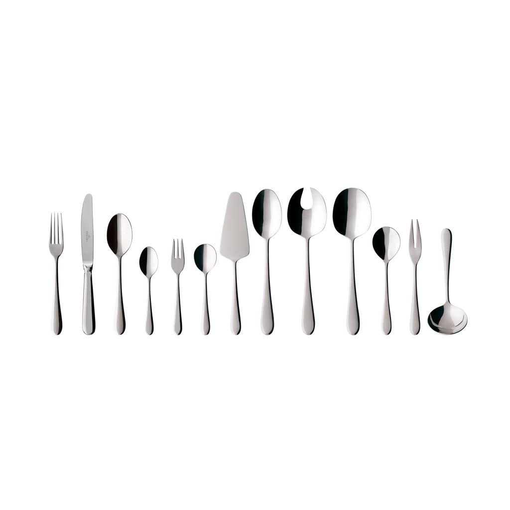 TAFELBESTECK Oscar silber 68-tlg. - Silberfarben, Metall - Villeroy & Boch