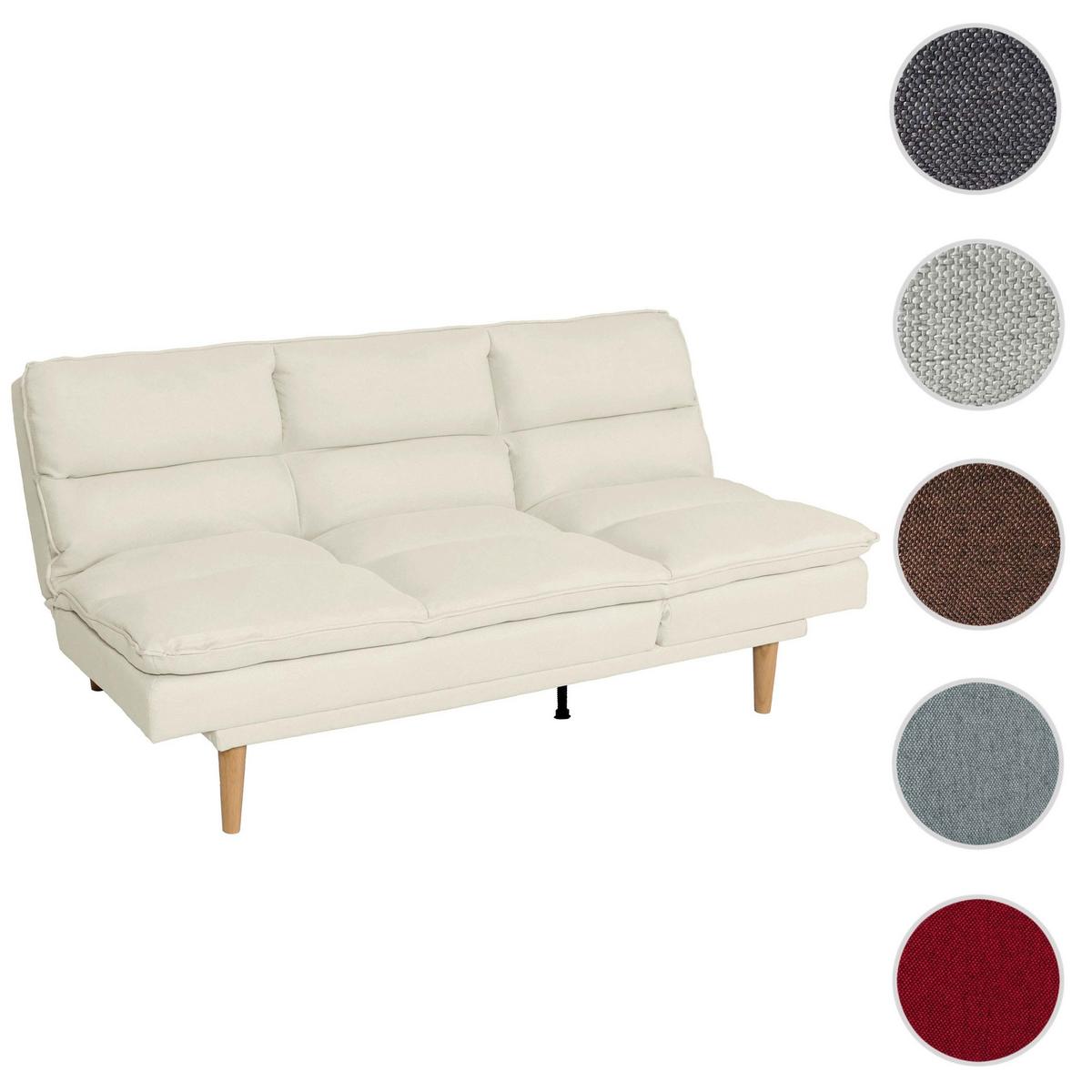 SCHLAFSOFA Cremeweiß - Creme/Weiß, Textil (180/90/110cm) - MCW