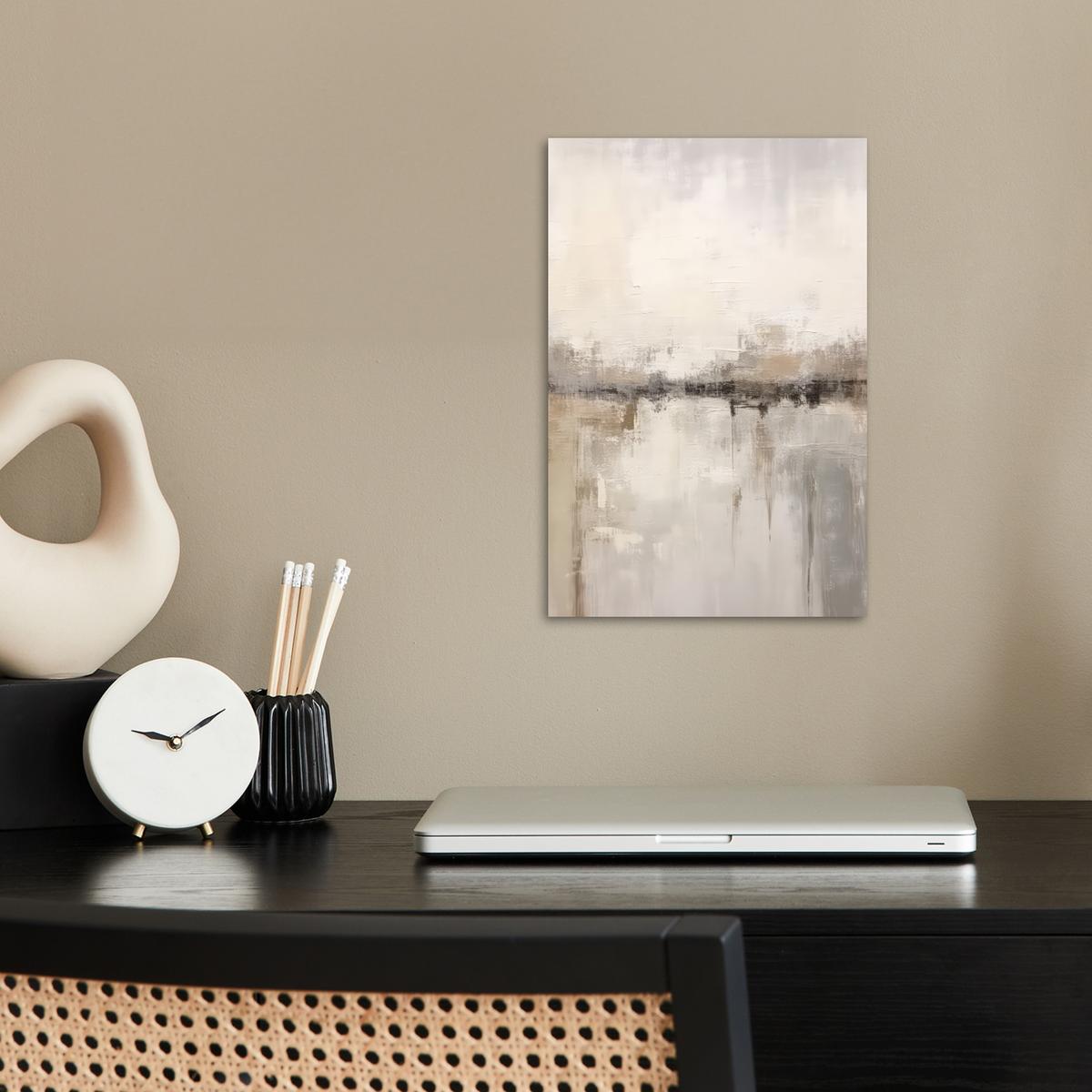 POSTER Moderne Kunst - Abstrakt - Beige Room Decor 20x30 cm - Beige, Papier (20/30/0.1cm) - MuchoWow