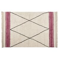 KURZFLOR-TEPPICH Afsar 200/140 cm - Beige, Textil (140/200cm) - Beliani