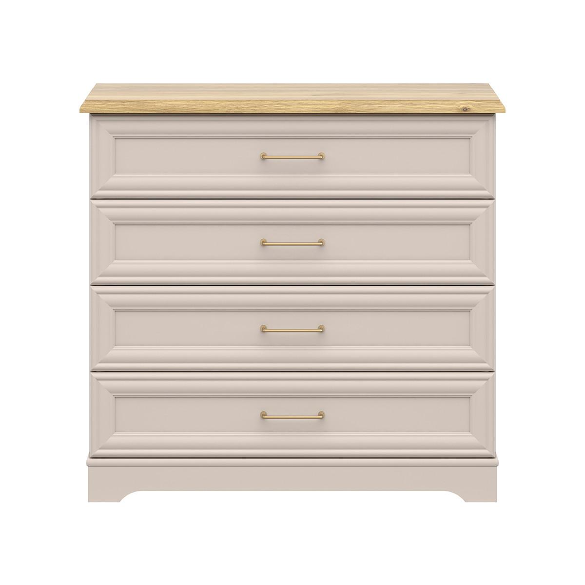 KOMMODE Perle Kaschmir - Beige, Holzwerkstoff (94/89/44cm) - Petits-meubles