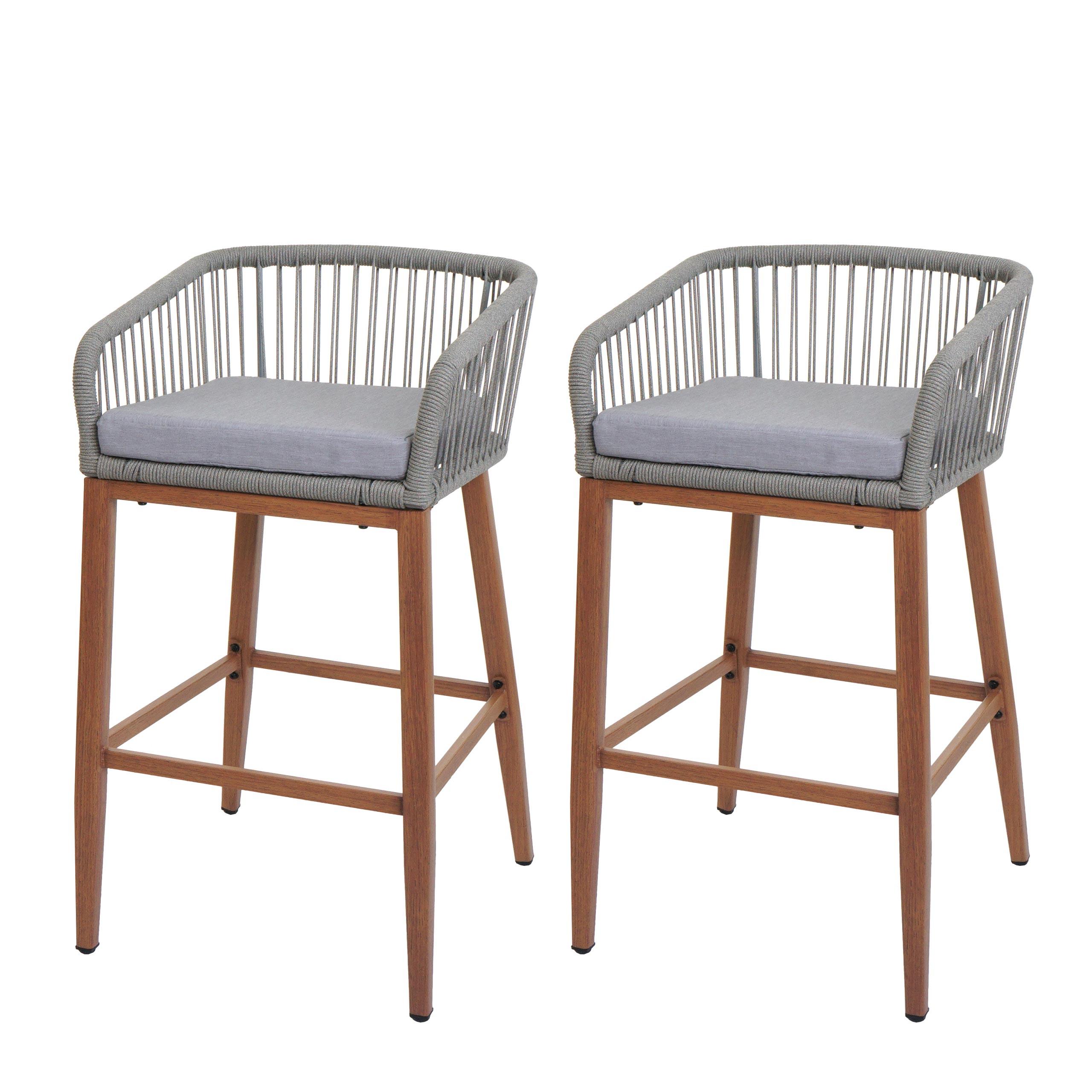 BARHOCKER Hellgrau, Hellgrau - Hellgrau, Metall (51/92/53cm) - MCW