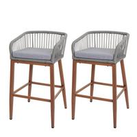 BARHOCKER Hellgrau, Hellgrau - Hellgrau, Metall (51/92/53cm) - MCW
