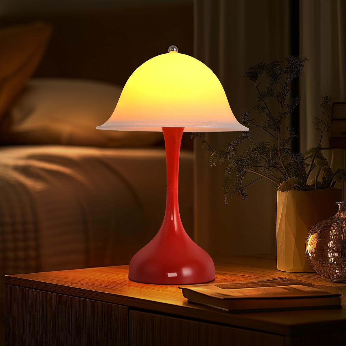 LED-TISCHLEUCHTE BRUNHILDE Ⅲ 25/9/16 cm - Rot, Metall (25/9/16cm) - Nettlife