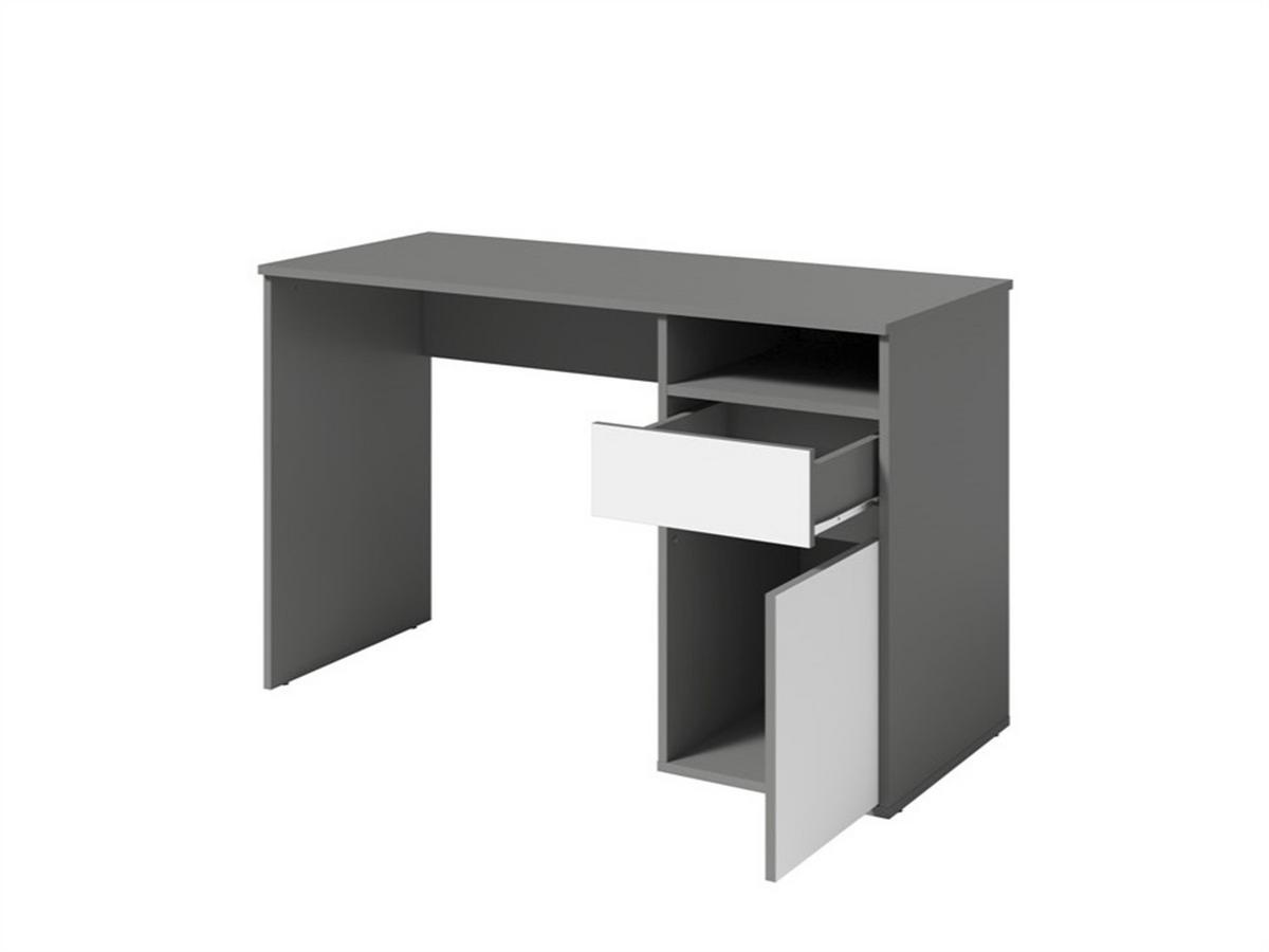 SCHREIBTISCH REGIS 120x53x75,5 cm Bürotisch Computertisch, Graphitfarben - Graphitfarben, Holzwerkstoff (53/120/75.5cm) - MASSENO
