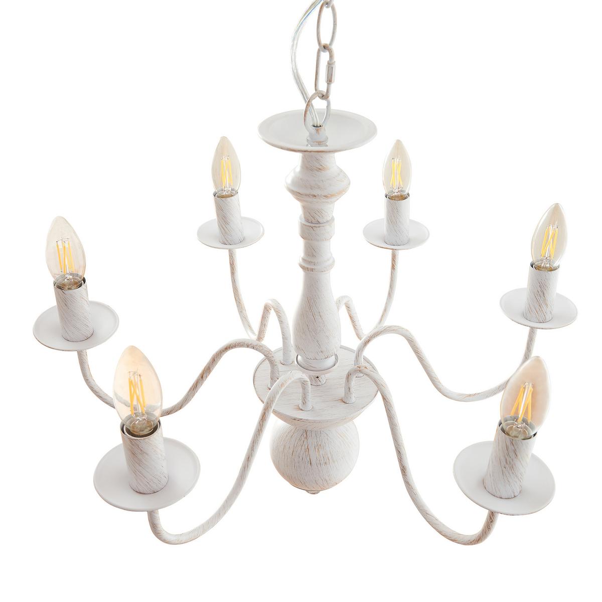KRONLEUCHTER Berkeley - Weiß, Metall (56/56/160cm) - lux.pro
