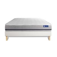 BETT Actimemo soft Memory-Schaum 160 x 190 cm h2 - Kit Bettgestell Weiß - Beige/Weiß, Karton/Holz (160/190cm) - ACTISOM