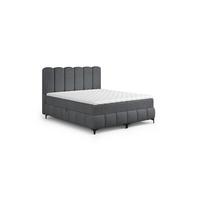 BOXBETT Isabel - Dunkelgrau, Holzwerkstoff/Textil (180/200cm) - Fun Möbel