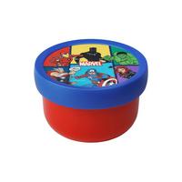 FRUCHTBOX MIT GABEL Campus Avengers 300 ml - Rot/Multicolor, Kunststoff (6.7/10.4/6.7cm) - Mepal