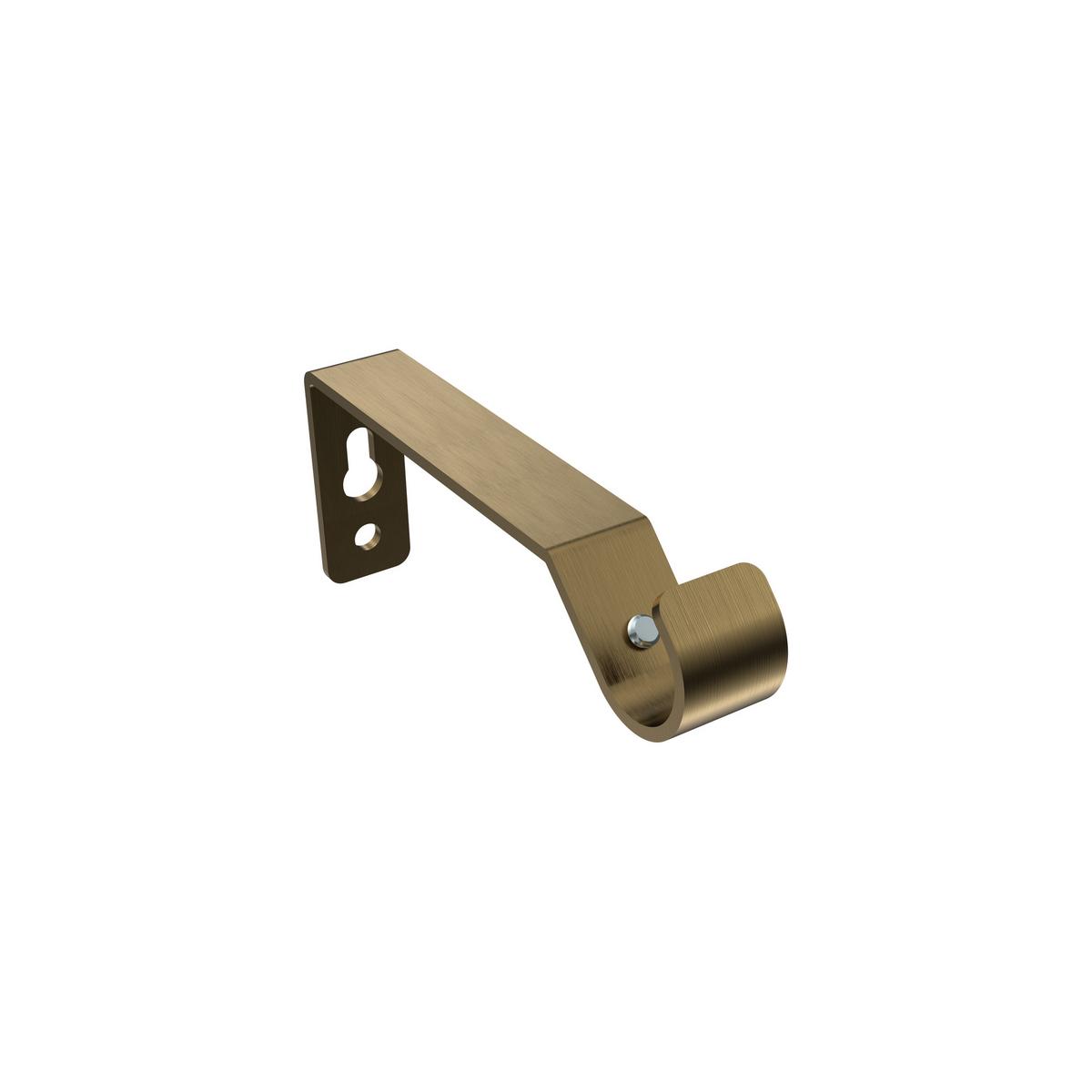 GARDINENSTANGE Olymp Allegra 100 cm, 1-läufig, 16 mm Ø Messing Antik - Messingfarben/Bronzefarben, Metall (100cm) - INTERDECO