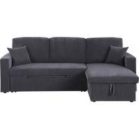 ECKSOFA alain Grau - Grau, Textil (145/221cm) - Habitat Garten