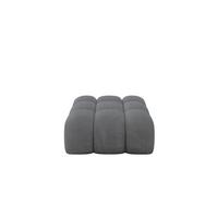 POUF OLEA-PUF 91x87x44 cm Dunkelgrau Cord Modular Sitzhocker - Schieferfarben/Dunkelgrau, Holzwerkstoff/Kunststoff (91/44/87cm) - ALTDECOR