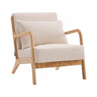 SESSEL clinton beige - Beige, Textil (81/77/65cm) - Habitat Garten