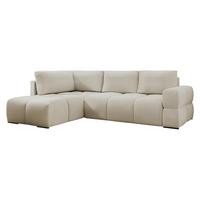 ECKSOFA Taremi - Schwarz/Naturfarben, Holz/Kunststoff (267/185cm) - MIRJAN24