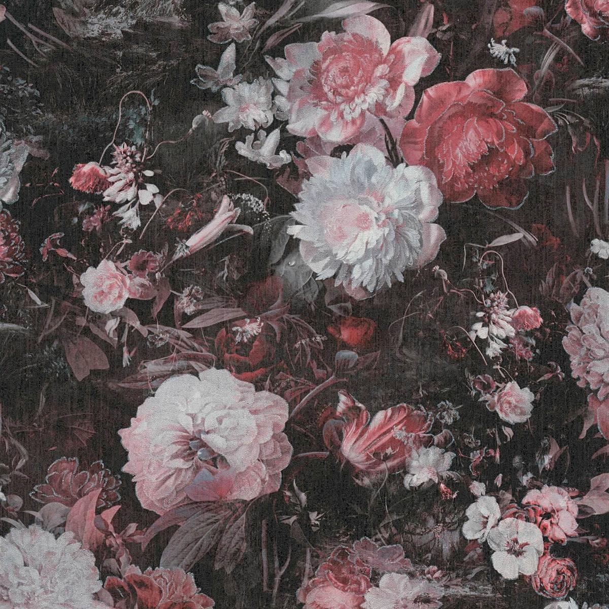 VLIESTAPETE Bunt 53/1005 cm - Schwarz, Textil (53/1cm) - KUNSTLOFT
