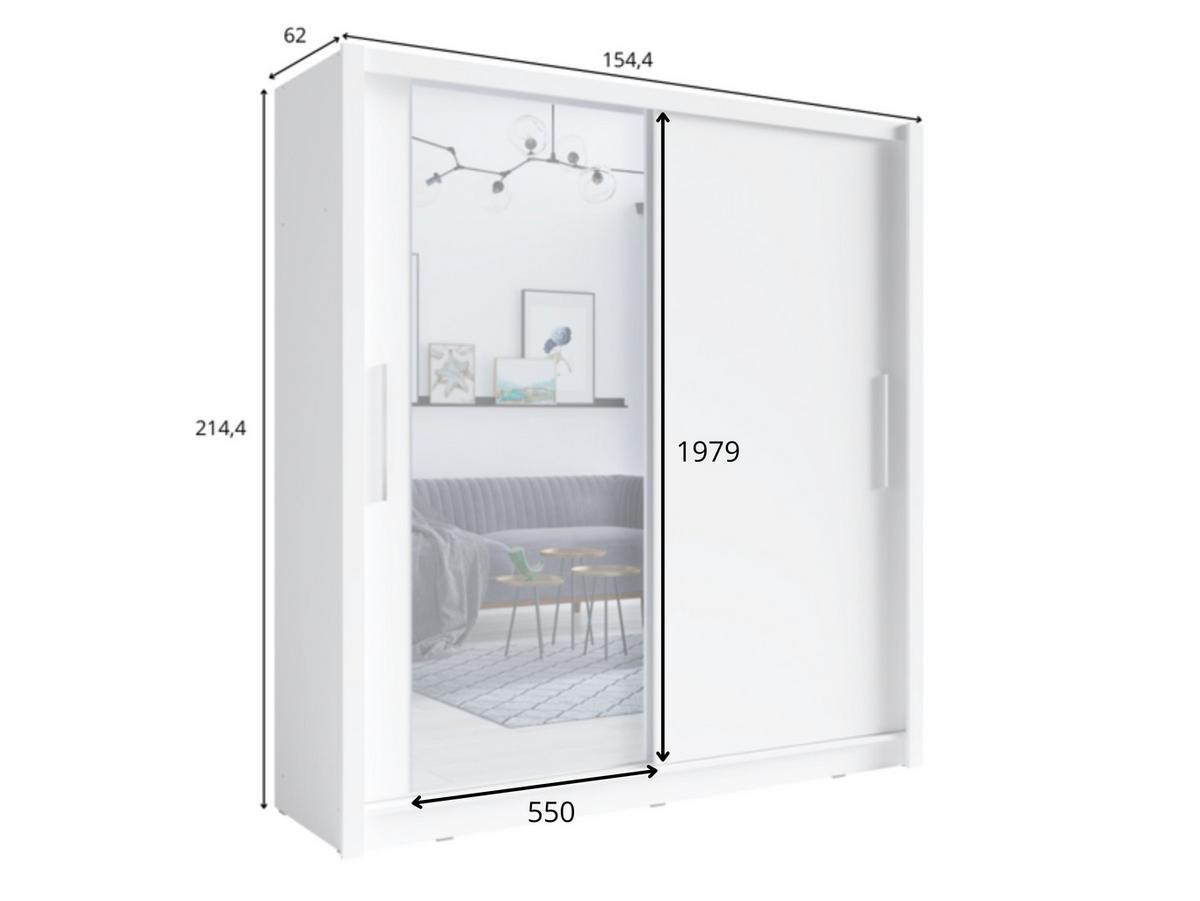 KLEIDERSCHRANK Eiche Sonoma 155/214/62 - Sonoma Eiche, Holzwerkstoff (155/214/62cm) - RAUMHIRSCH FURNITURE