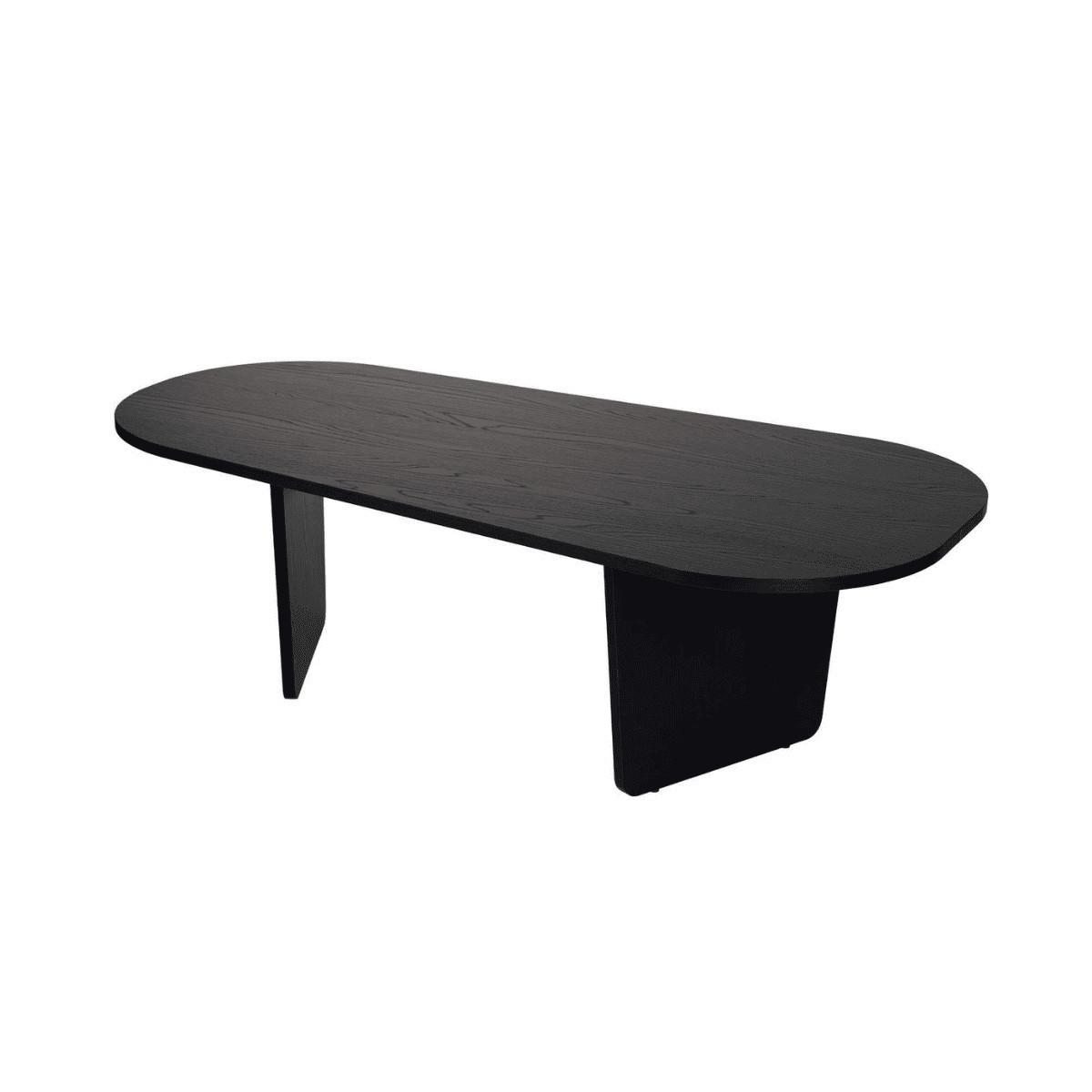 COUCHTISCH mit abgerundeter Tischplatte L130 cm 65/130/40 cm - Eichefarben, Holzwerkstoff (70/65/40cm) - Calicosy