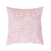 DEKOKISSEN Tufted 45/45 cm rosa mit Blumen - Rosa, Textil (45/45cm) - Homescapes