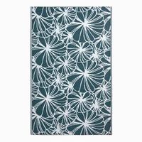 OUTDOORTEPPICH floral gemustert 150/240 cm - Dunkelgrün, Kunststoff (151/241cm) - Homescapes