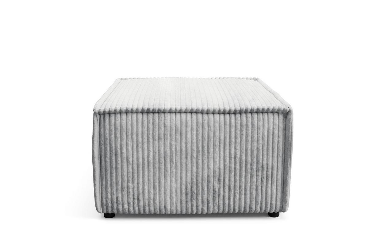 POLSTERHOCKER TESSO Modern Sitzhocker, Fußhocker Grau - Grau, Holzwerkstoff/Kunststoff (76/41/76cm) - MASSENO