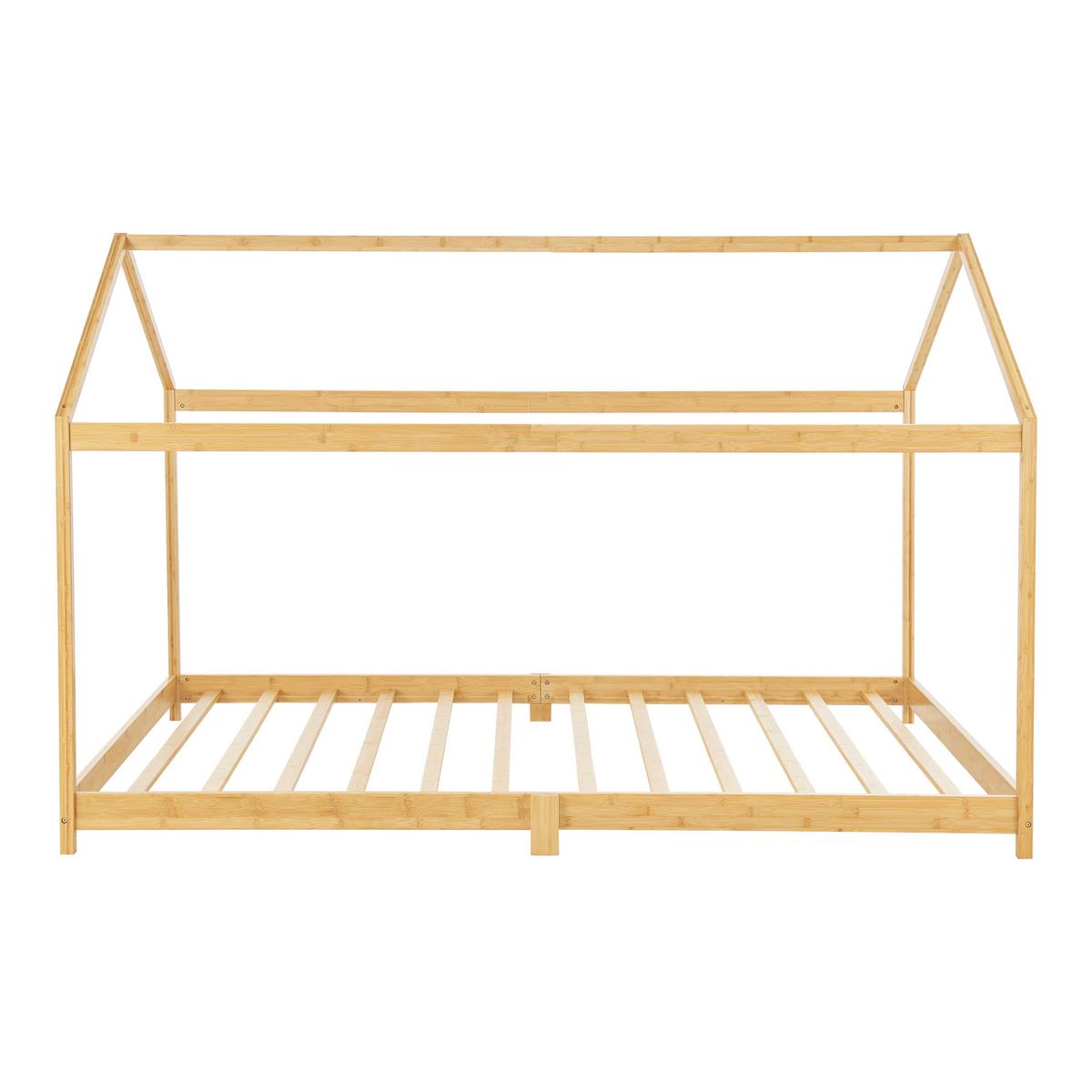 HAUSBETT Vindafjord - Naturfarben, Holz (90/200cm) - [en.casa]