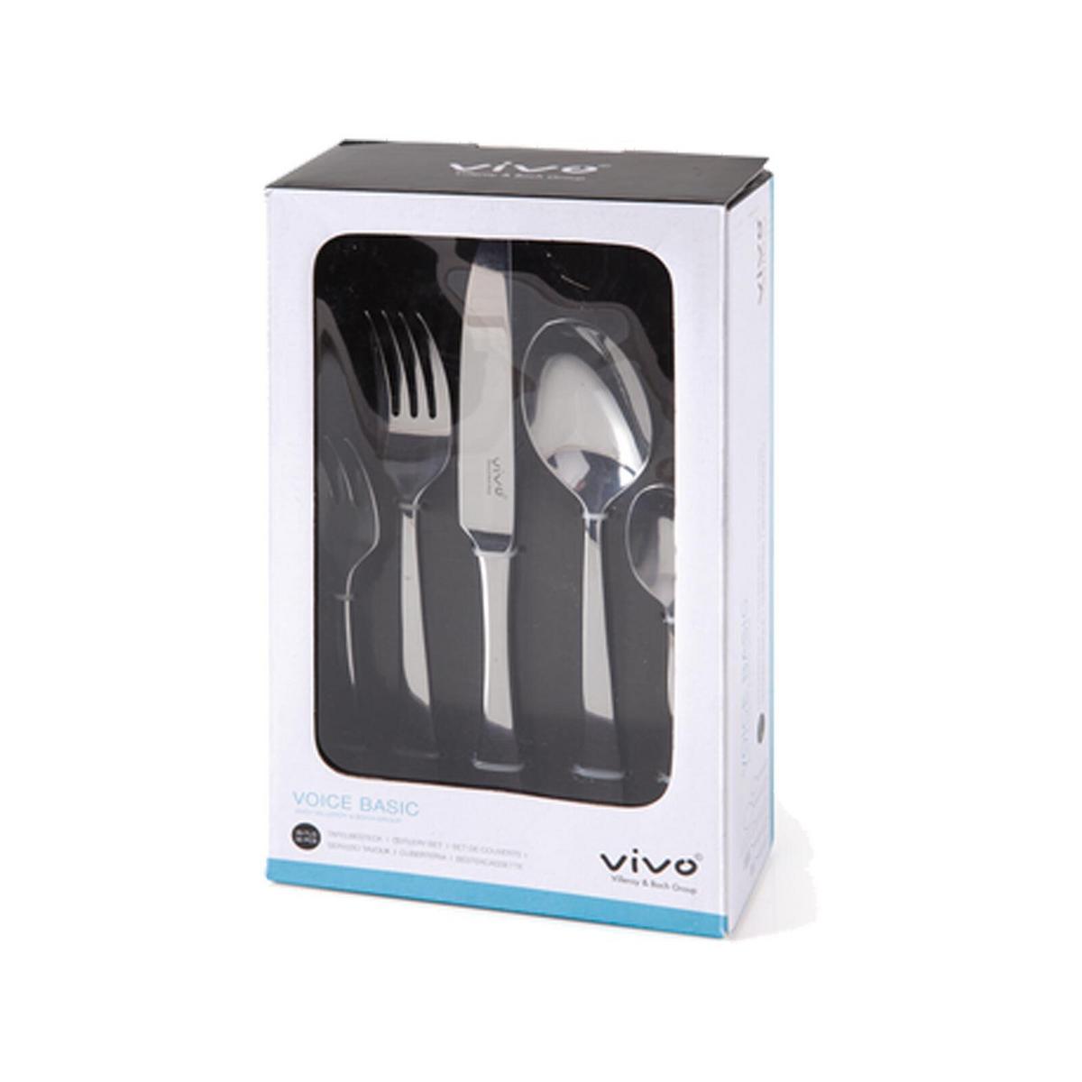 TAFELBESTECK Voice Basic beige 180-tlg. - Beige, Metall - Villeroy & Boch