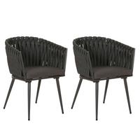 ESSZIMMERSTUHL Anthrazit, Grau 2er-Set - Anthrazit/Grau, Textil (61/82/57cm) - MCW