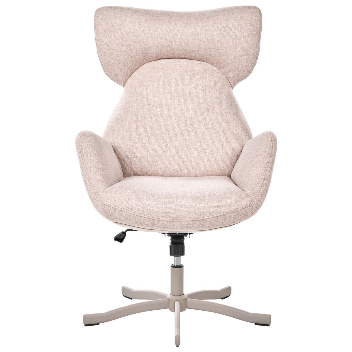 DREHSESSEL Stoff Beige Sonderby - Beige, Textil (73/110/83cm) - Beliani