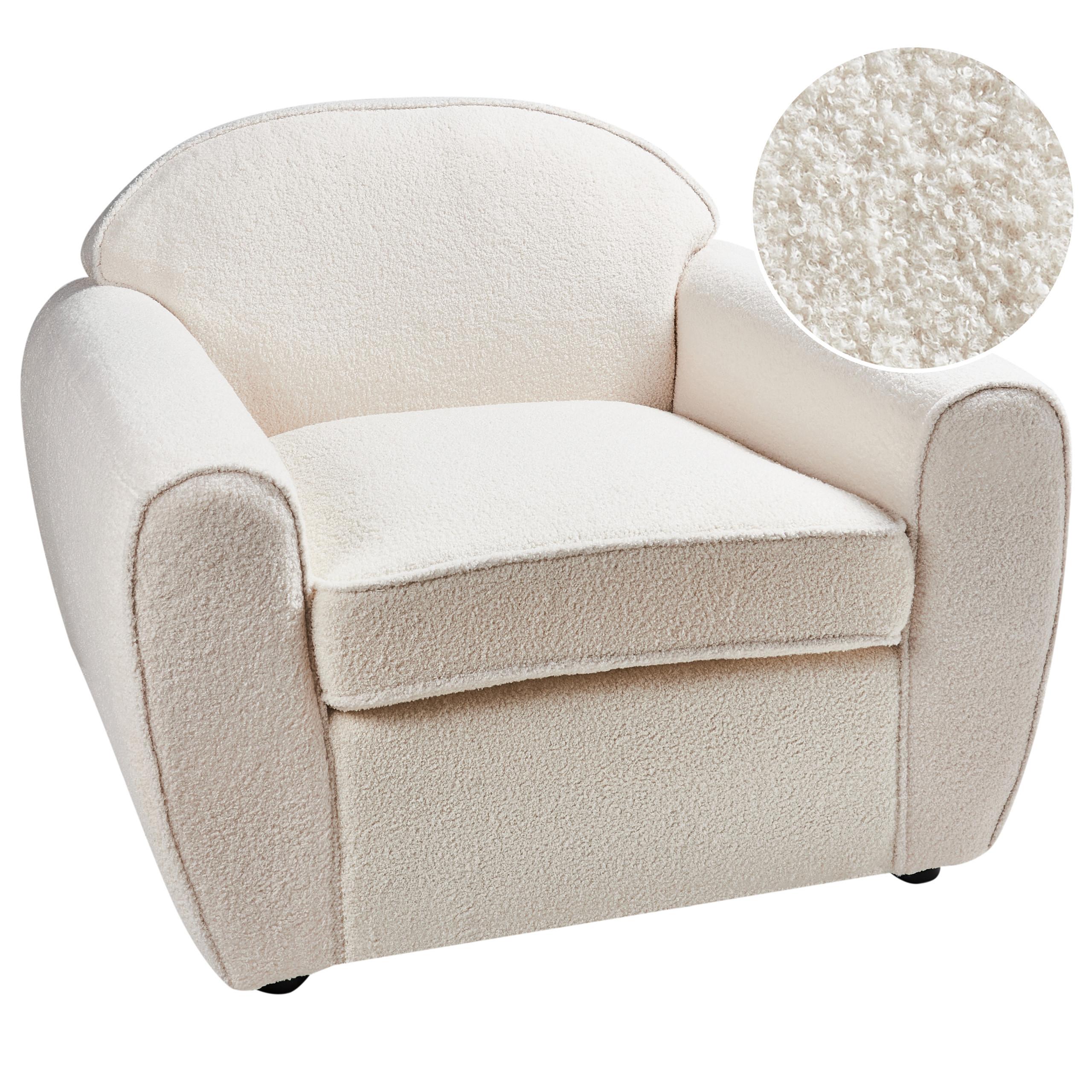 SESSEL Hellbeige Ellede - Beige, Textil (93/73/90cm) - Beliani