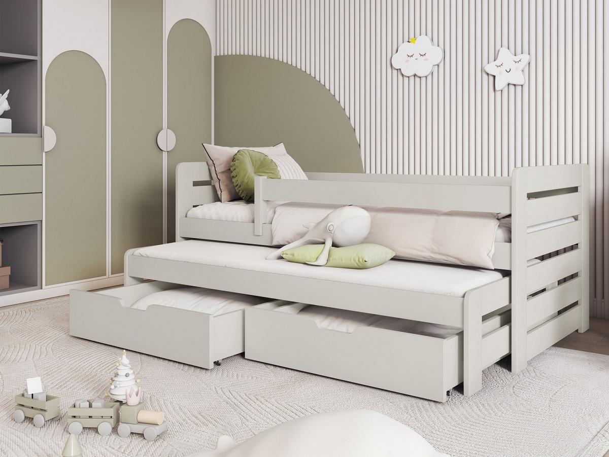 JUGENDBETT Tomas II - Kaschmir, Holz (90/200cm) - MIRJAN24