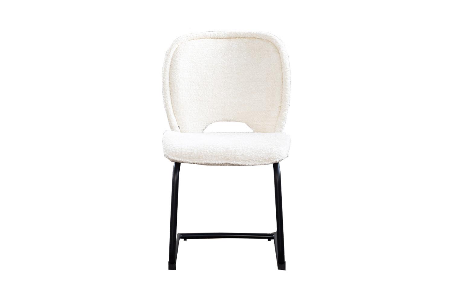 ESSZIMMERSTUHL JONA Cremeweiß Webstoff (1er-Set) - Creme, Kunststoff/Textil (49/92/59cm) - KAWOLA