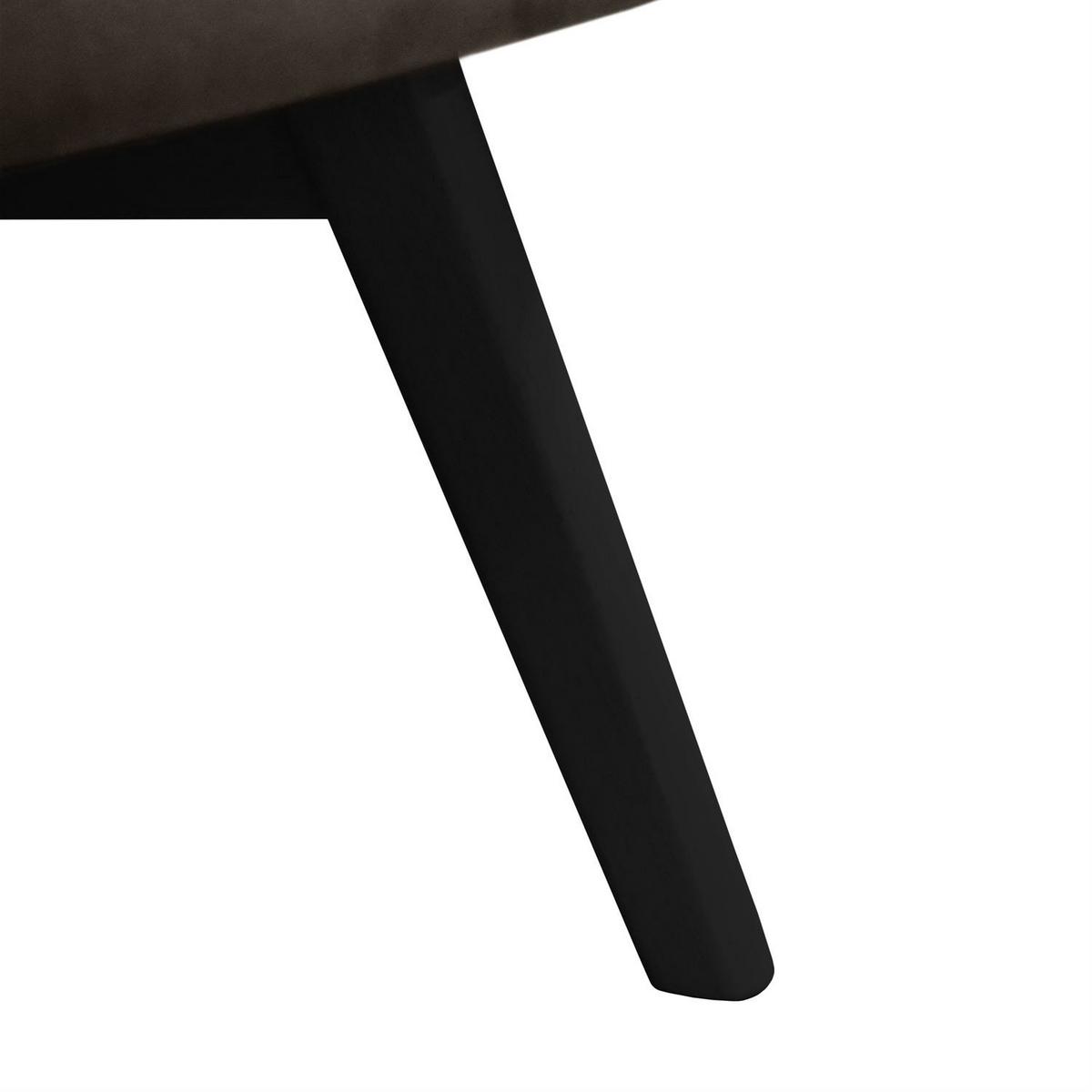 SESSEL SAND mit schwarzen Beinen - Schwarz/Grau, Textil (80/105/86cm) - Lookway