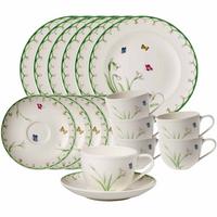 KAFFEESERVICE Colourful Spring bunt 18-tlg. - Multicolor, Keramik (2/2/2cm) - Villeroy & Boch