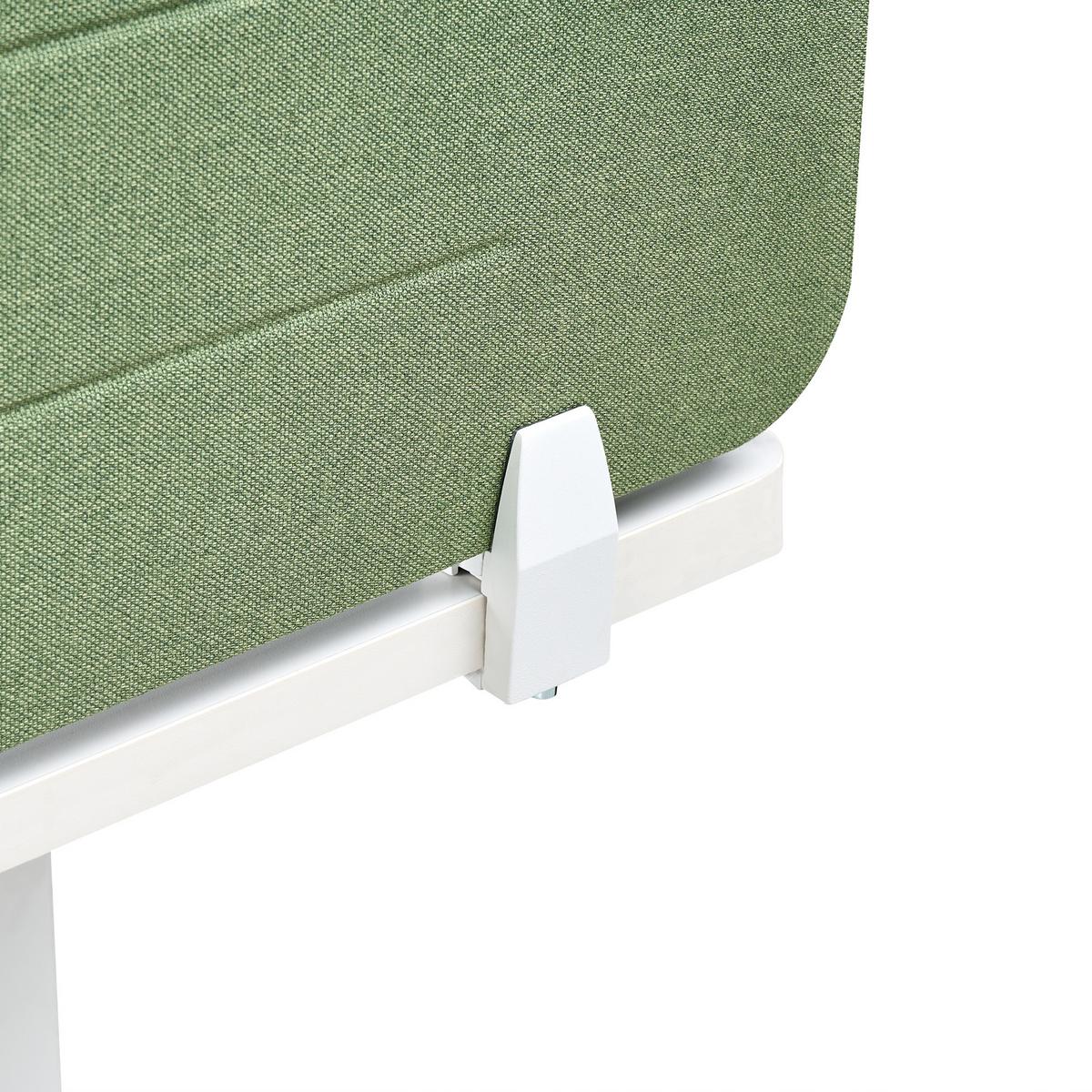 SCHREIBTISCHTRENNWAND 120/40 cm Grün Ziggy - Grün, Textil (120/40/2cm) - Beliani
