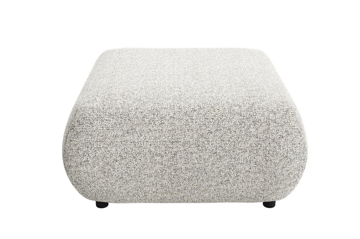 POLSTERHOCKER DELTA Modern Sitzhocker, Fußhocker Grau - Grau, Holzwerkstoff/Kunststoff (88/41/88cm) - MASSENO