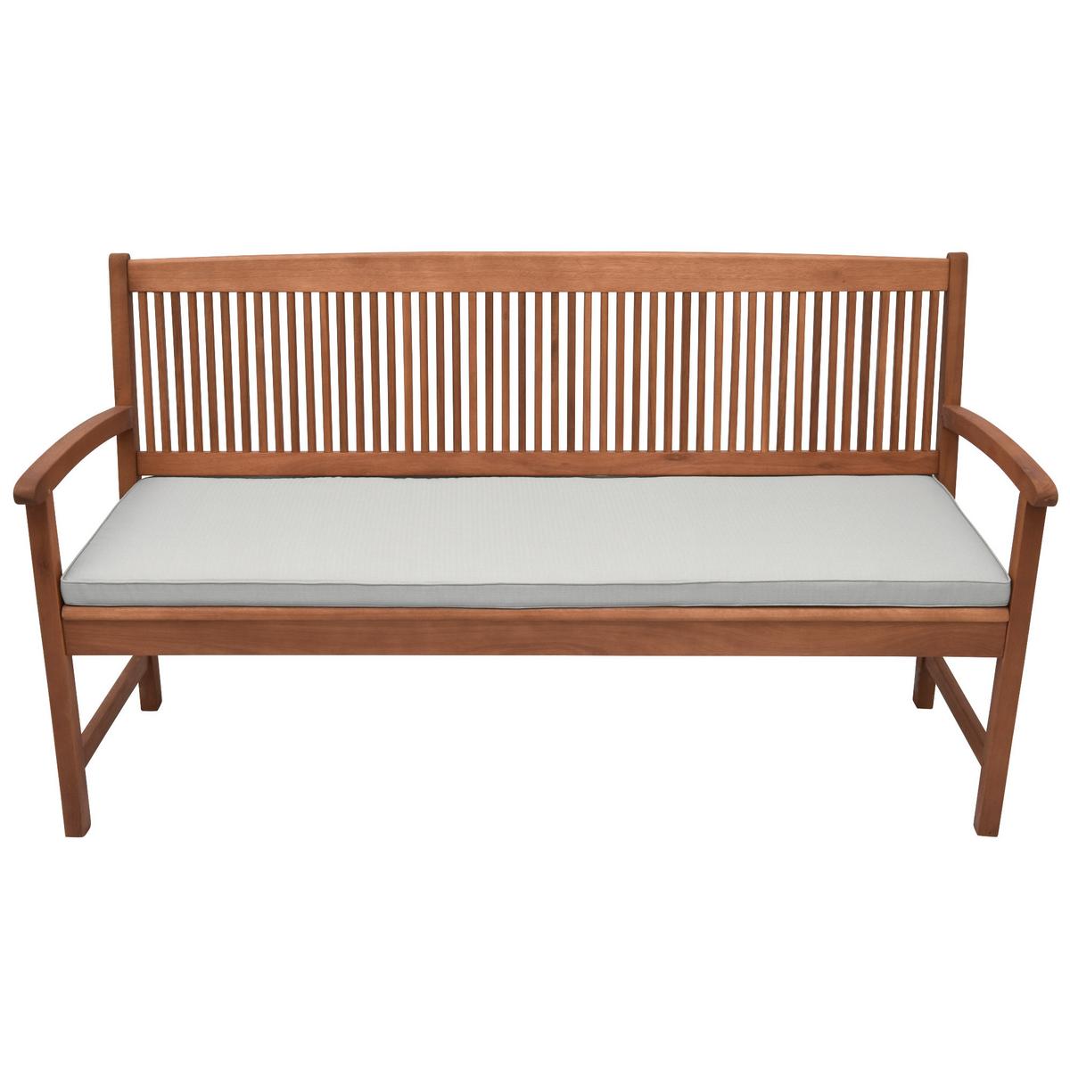 BANKAUFLAGE Base BK 120/48/5 cm Hellgrau - Hellgrau, Textil (48/5/120cm) - Beautissu 